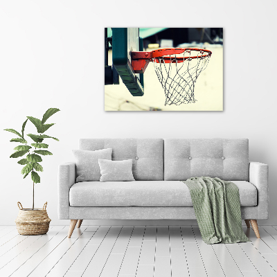 Glasbild Basketball
