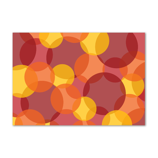 Glasbild Bunte Kreise