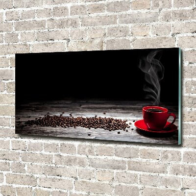Glasbild Aromatischer Kaffee