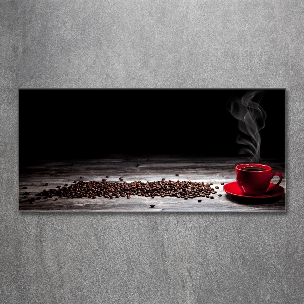 Glasbild Aromatischer Kaffee