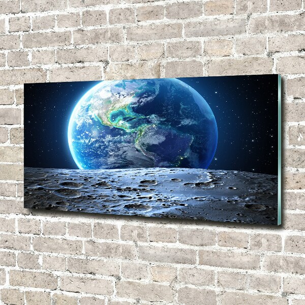Foto glasbild Planet Erde