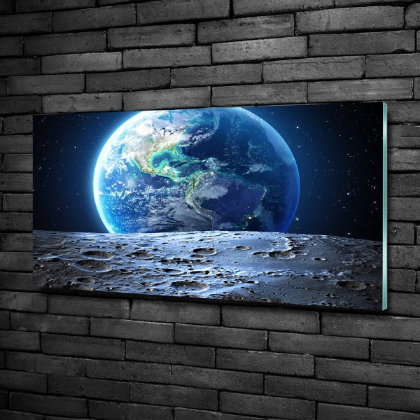 Foto glasbild Planet Erde