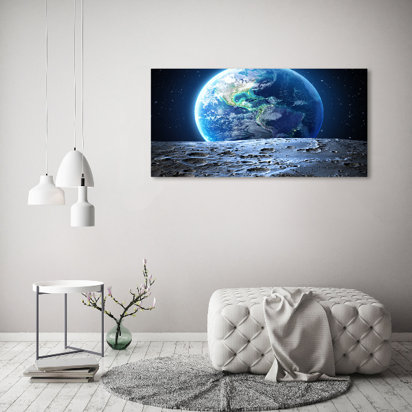 Foto glasbild Planet Erde