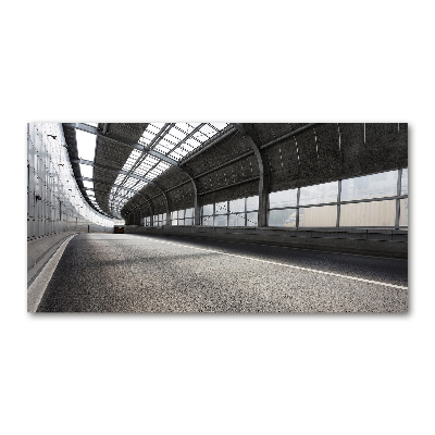 Bild auf glas Straße im Tunnel