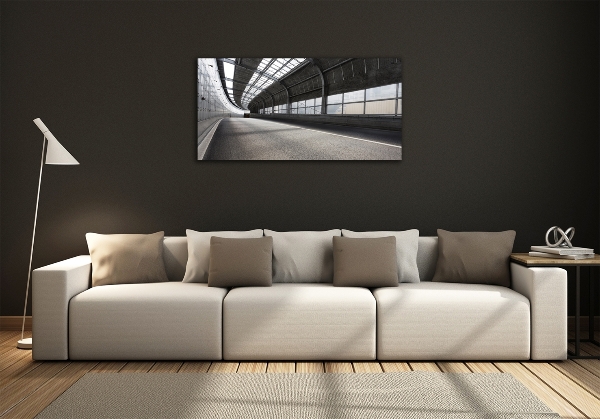 Bild auf glas Straße im Tunnel