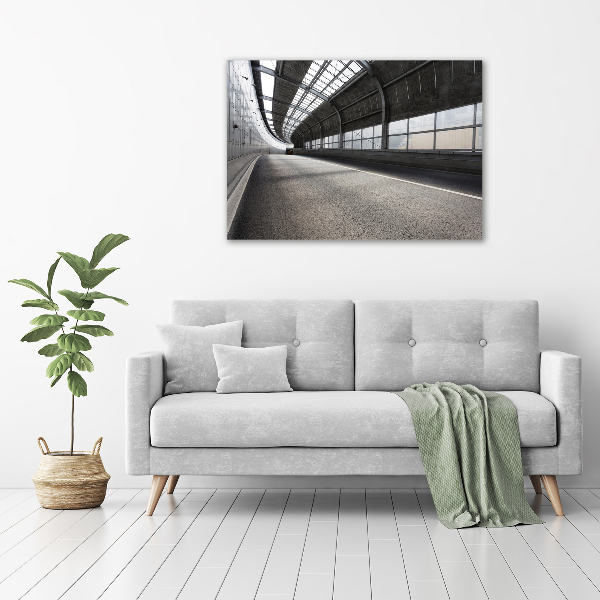 Bild auf glas Straße im Tunnel