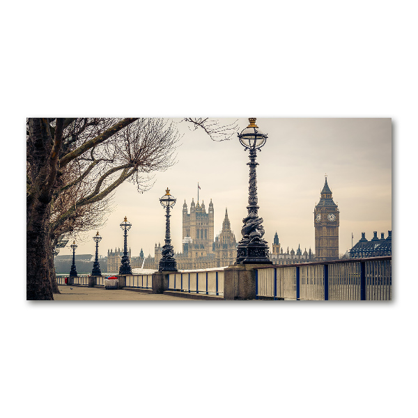 Glasbild London im Herbst