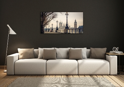 Glasbild London im Herbst