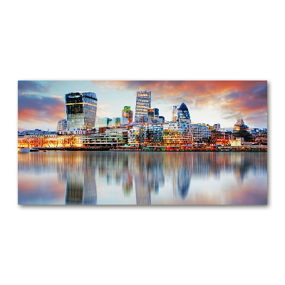Foto glasbild London-Panorama
