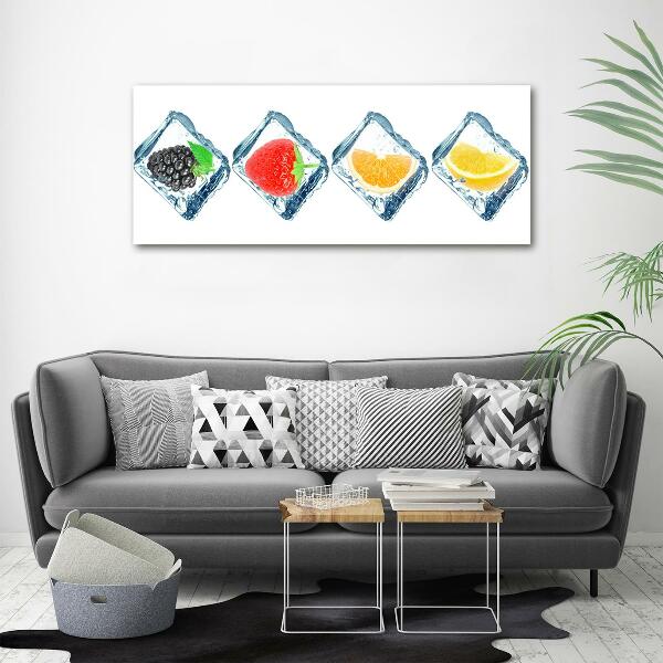 Foto glasbild Fruchtwürfel