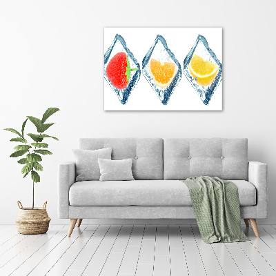 Foto glasbild Fruchtwürfel