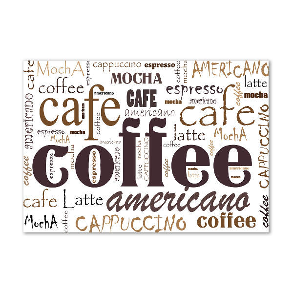 Foto glasbild Kaffee