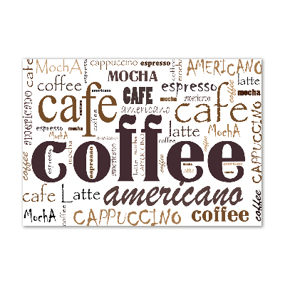 Foto glasbild Kaffee