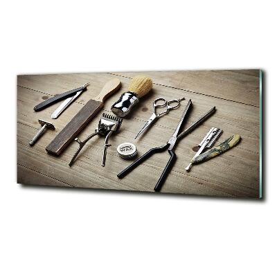 Glasbild Herrenfriseur