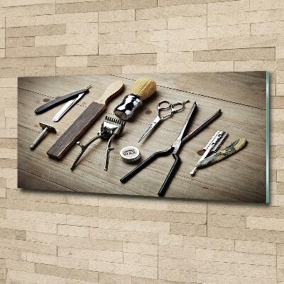 Glasbild Herrenfriseur