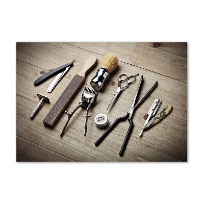 Glasbild Herrenfriseur