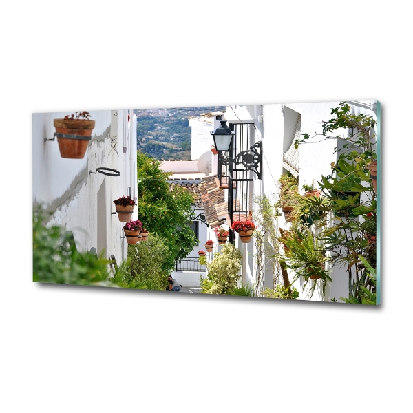 Glasbild Eine charmante Straße