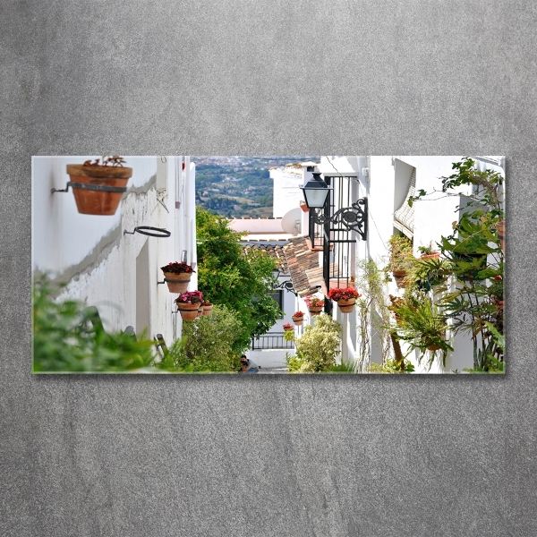 Glasbild Eine charmante Straße