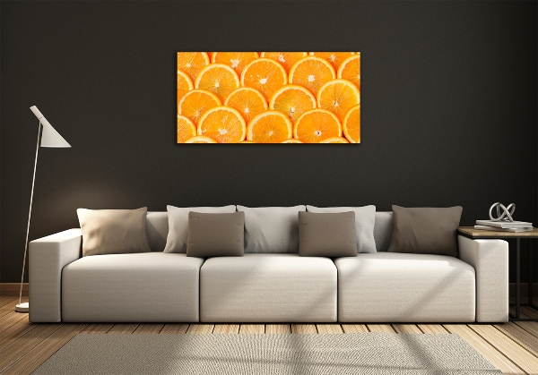 Glasbild Orangenscheiben