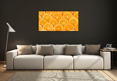 Glasbild Orangenscheiben