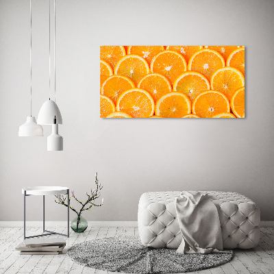 Glasbild Orangenscheiben