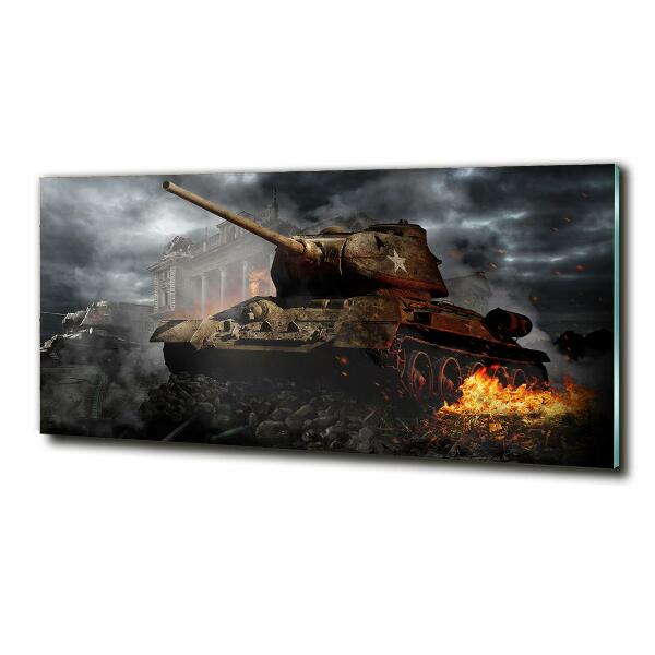 Glasbild Tank