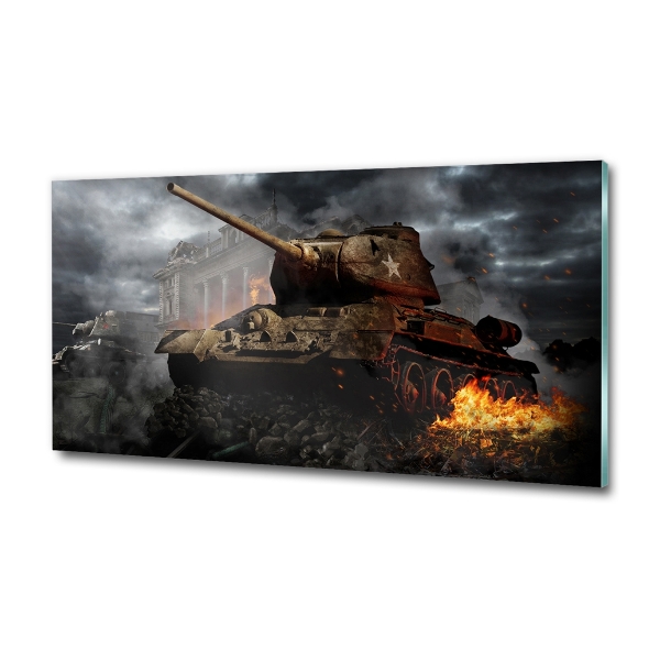 Glasbild Tank