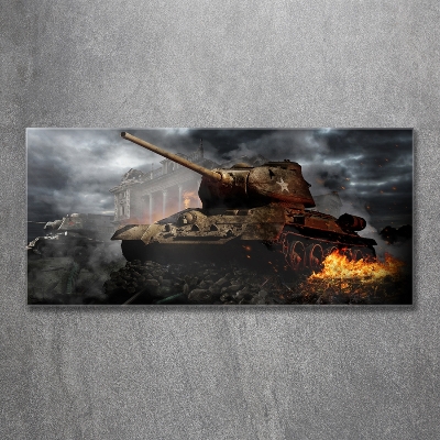 Glasbild Tank