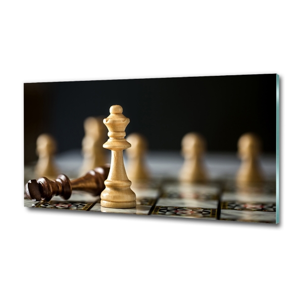 Foto glasbild Schach