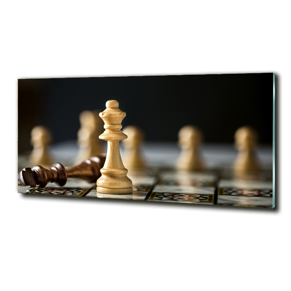 Foto glasbild Schach