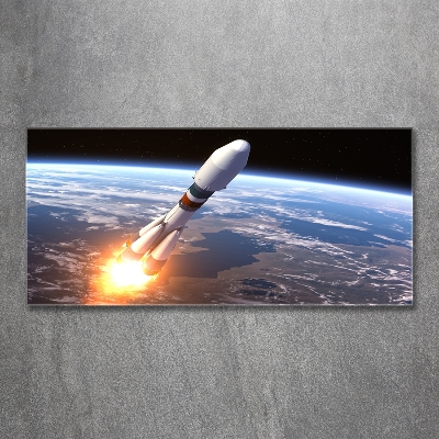 Bild auf glas Weltraumrakete