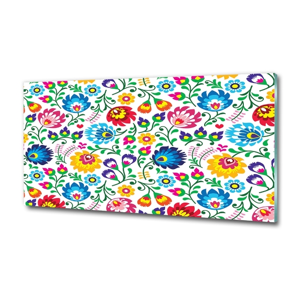 Foto glasbild Ethnisches Muster