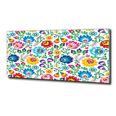 Foto glasbild Ethnisches Muster