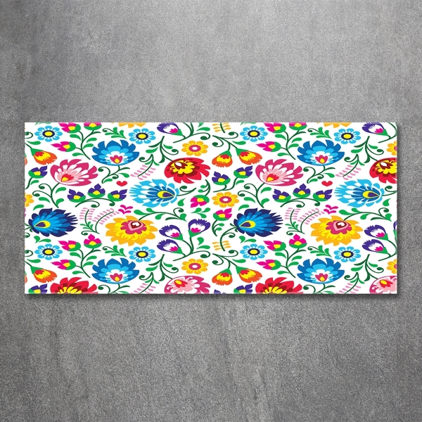 Foto glasbild Ethnisches Muster