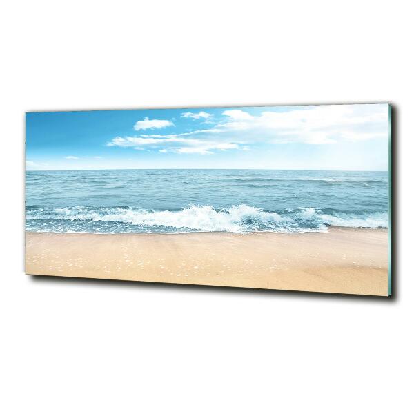 Glasbild Strand