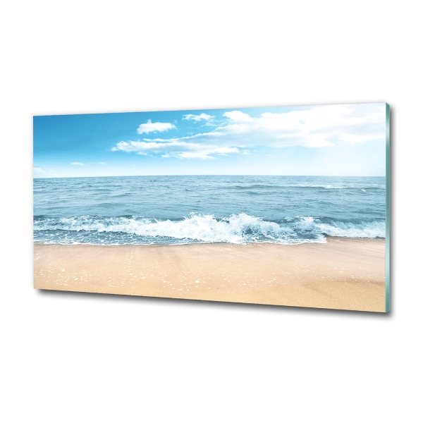 Glasbild Strand