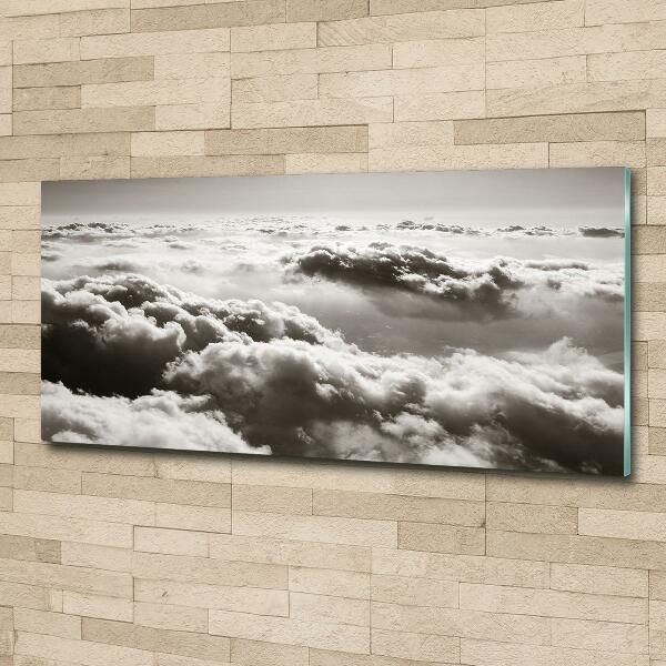 Foto glasbild Wolken aus der Vogelperspektive