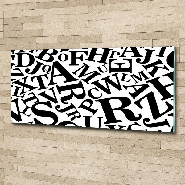 Bild auf glas Alphabet