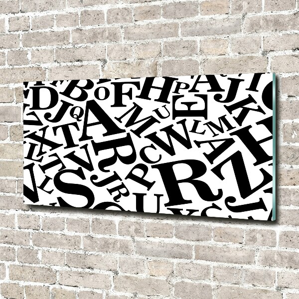 Bild auf glas Alphabet