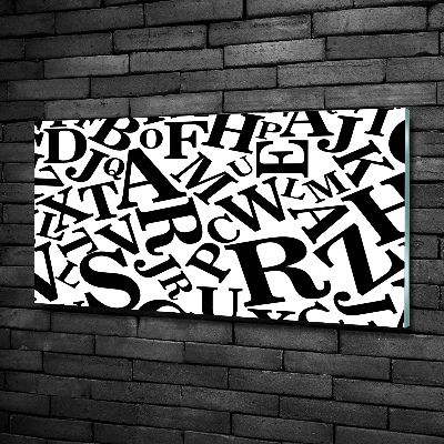 Bild auf glas Alphabet
