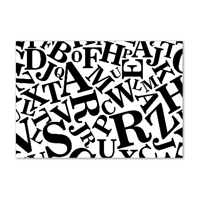 Bild auf glas Alphabet