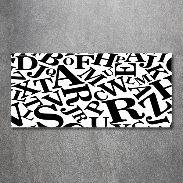 Bild auf glas Alphabet