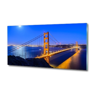 Glasbild San Francisco Brücke