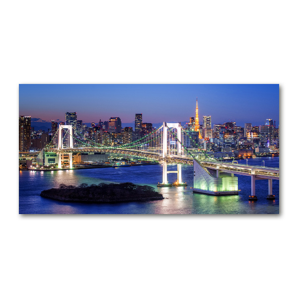 Foto glasbild Tokio-Brücke