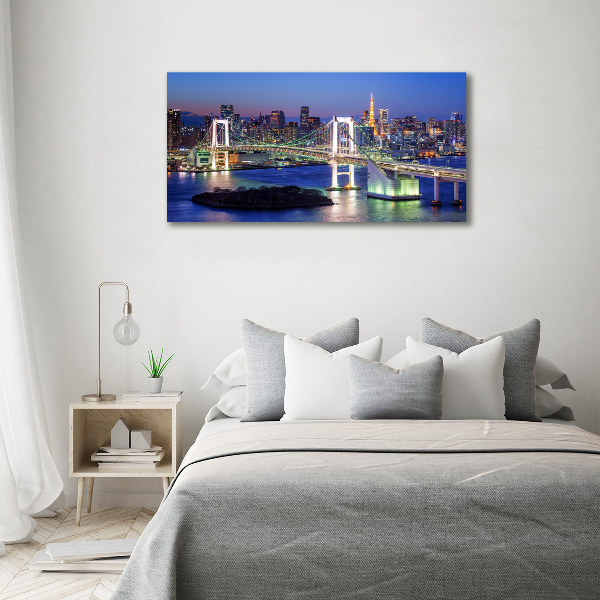 Foto glasbild Tokio-Brücke