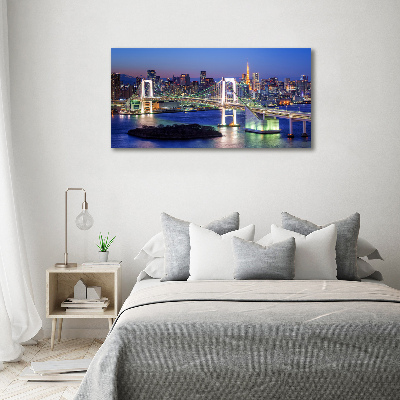 Foto glasbild Tokio-Brücke