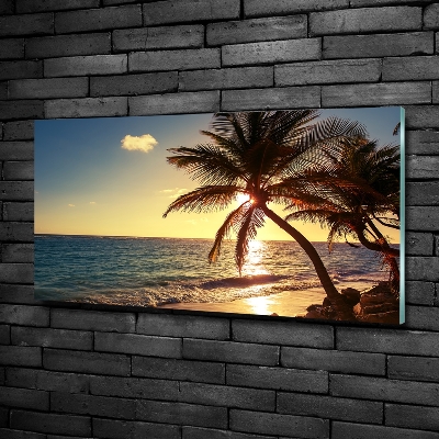 Bild auf glas Tropischer Strand