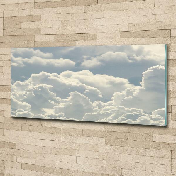 Foto glasbild Wolken