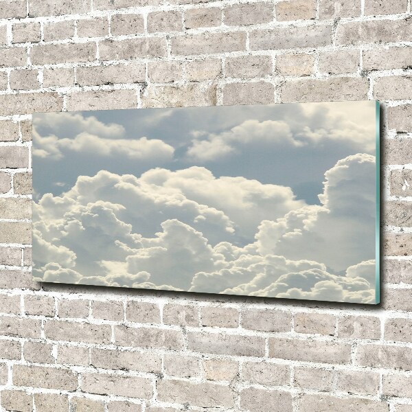 Foto glasbild Wolken