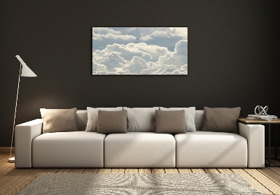 Foto glasbild Wolken